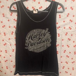 Harley-Davidson Black Graphic Tank Top